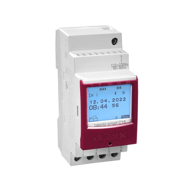 Grasslin Analogue DIN Rail Time Switch 230V ac 43.03.0001.1