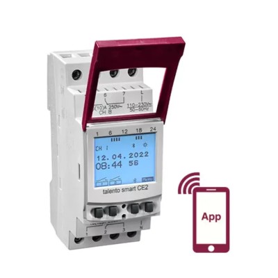 Grasslin Analogue DIN Rail Time Switch 2-Channel 230V ac 43.04.0004.1