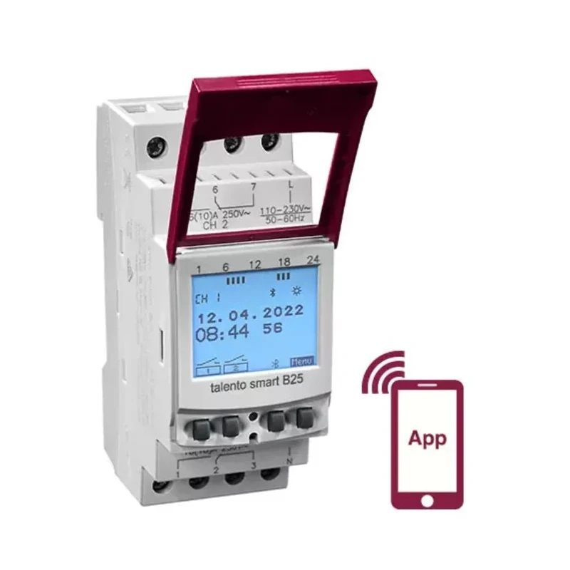 Grasslin Analogue DIN Rail Time Switch 2-Channel 230V AC 43.02.0002.1