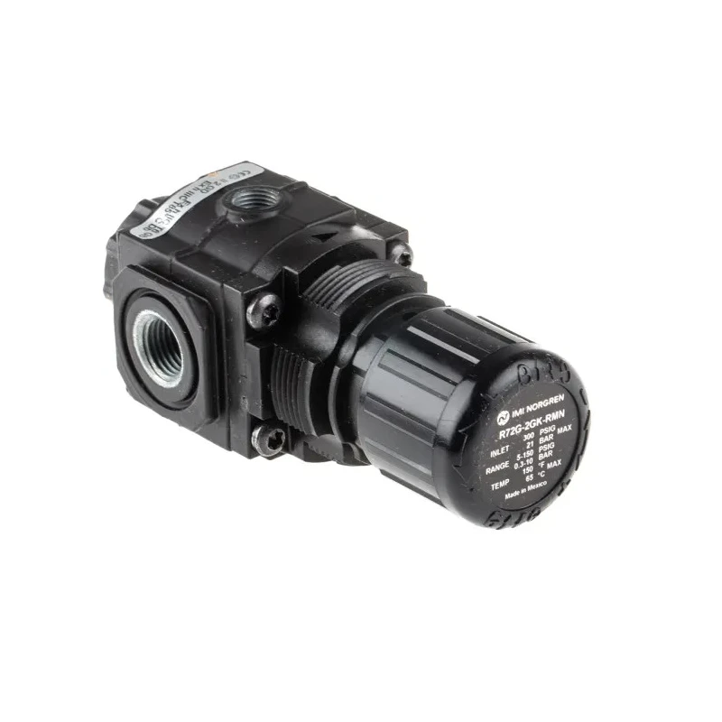 Norgren Pneumatic Regulator G 1/4 Outlet Size, 0.3 to 10 bar Operating Pressure, 65°C Max Operating Temp R72G-2GK-RMN