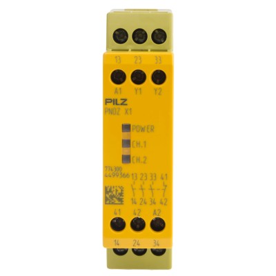 Pilz 24V ac/dc Safety Relay, 3 Safety Contacts, 1 Auxiliary Contact, Screw Terminal, DIN Rail Mount, Model 774300