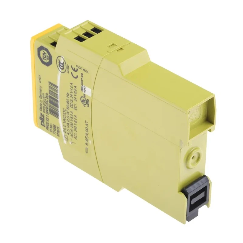Pilz Safety Relay 24V ac/dc, 2 Safety Contacts, 1 Auxiliary Contact, DIN Rail Mount 774306