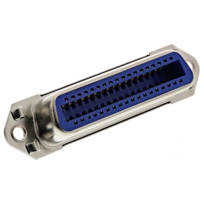 RS PRO 36 Way SCSI Connector Brass Contacts 2.16 mm Pitch Straight PCB Socket 239-1128