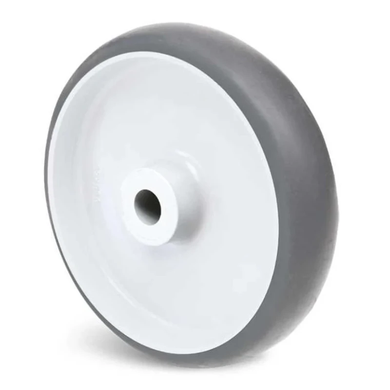 Guitel Hervieu Thermoplastic Rubber and Polypropylene Grey Trolley Wheel 80mm Diameter, 24mm Width, Load 325-202-080L10