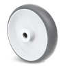 Guitel Hervieu Thermoplastic Rubber and Polypropylene Grey Trolley Wheel 80mm Diameter, 24mm Width, Load 325-202-080L10