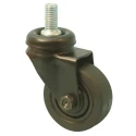 Guitel Hervieu Swivel Castor 50 mm Wheel Diameter 40 kg Load Capacity Rubber Wheel Pressed Steel Frame 346510