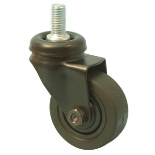 Guitel Hervieu Swivel Castor 50 mm Wheel Diameter 40 kg Load Capacity Rubber Wheel Pressed Steel Frame 346510