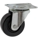 Guitel Hervieu Swivel Castor 35 kg Load Capacity 65 mm Rubber Wheel Pressed Steel Frame 360923