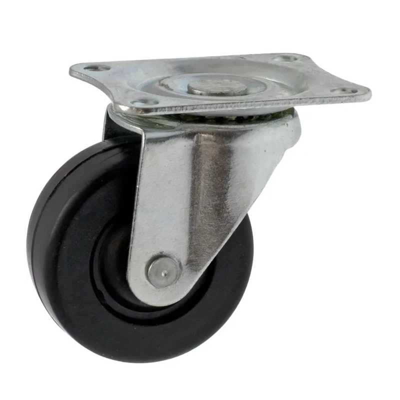 Guitel Hervieu Swivel Castor 35 kg Load Capacity 65 mm Rubber Wheel Pressed Steel Frame 360923
