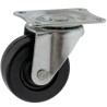 Guitel Hervieu Swivel Castor 35 kg Load Capacity 65 mm Rubber Wheel Pressed Steel Frame 360923