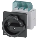 Siemens 3-Pole Panel Mount Non-Fused Switch Disconnector IP65, 25A, 9.5 kW, Black Handle 
