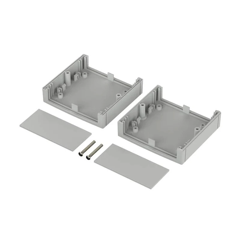 Bopla Polystyrene Unimas Enclosure IP40, Light Grey Lid, 60 mm Height x 135 mm Length x 132 mm Width MPN 