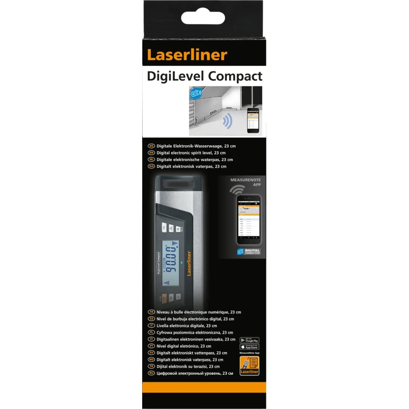 Laserliner 63 mm Magnetic Digital Inclinometer with Bluetooth Connectivity 081.280A