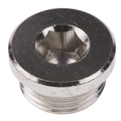 Legris Brass Corrosion Resistant Plug G Thread Size 1/2 in Series 0919 0919 00 21