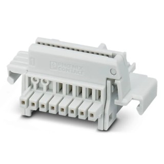 Phoenix Contact TBUS Series DIN Rail Connector Light Grey 0.5mm² Push-in Termination 32V 6A 8 Positions 1140958