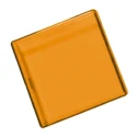 APEM Panel Mount Indicator Lens Square Style Amber 29mm Length A0262C