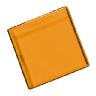 APEM Panel Mount Indicator Lens Square Style Amber 29mm Length A0262C