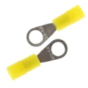 RS PRO Insulated Ring Terminal M3 Stud Size Nylon Yellow 26 AWG 22 AWG Wire Size 239-4111