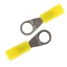 RS PRO Insulated Ring Terminal M3 Stud Size Nylon Yellow 26 AWG 22 AWG Wire Size 239-4111
