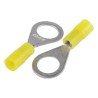 RS PRO Insulated Ring Terminal M5 Stud Size 26 AWG to 22 AWG Wire Size Yellow Nylon Insulation 239-4149