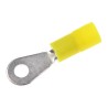 RS PRO Insulated Ring Terminal M2 Stud Size, 26 AWG to 22 AWG Wire Size, Nylon Insulation, Yellow 239-4098
