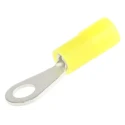 RS PRO Insulated Ring Terminal 2.7mm Stud Size 26 AWG to 22 AWG Wire Size Yellow 239-4105