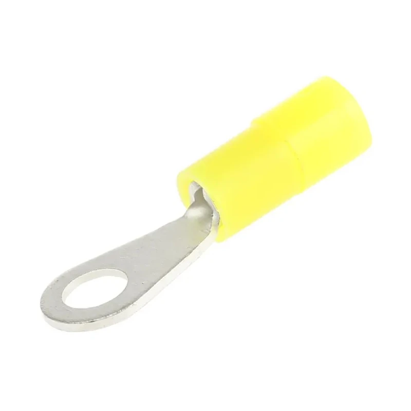 RS PRO Insulated Ring Terminal 2.7mm Stud Size 26 AWG to 22 AWG Wire Size Yellow 239-4105