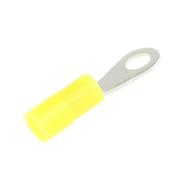 RS PRO Insulated Ring Terminal 2.7mm Stud Size 26 AWG to 22 AWG Wire Size Yellow 239-4105