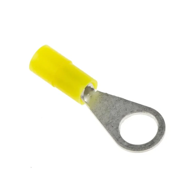 RS PRO Insulated Ring Terminal M4 Stud Size 26 AWG to 22 AWG Wire Size Yellow 239-4133
