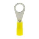 RS PRO Insulated Ring Terminal M4 Stud Size 26 AWG to 22 AWG Wire Size Yellow 239-4133