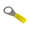 RS PRO Insulated Ring Terminal M4 Stud Size 26 AWG to 22 AWG Wire Size Yellow 239-4133