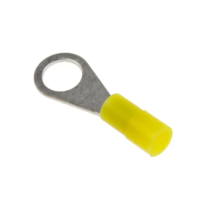 RS PRO Insulated Ring Terminal M4 Stud Size 26 AWG to 22 AWG Wire Size Yellow 239-4133