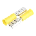 RS PRO Yellow Insulated Female Spade Connector Crimp 2.8 x 0.8 mm Tab Size 26 AWG to 22 AWG 239-4256