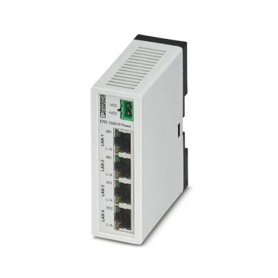 Phoenix Contact ERS 1000 Ethernet Switch for DIN Rail Power Supplies 24 V DC 4-Port 1225200