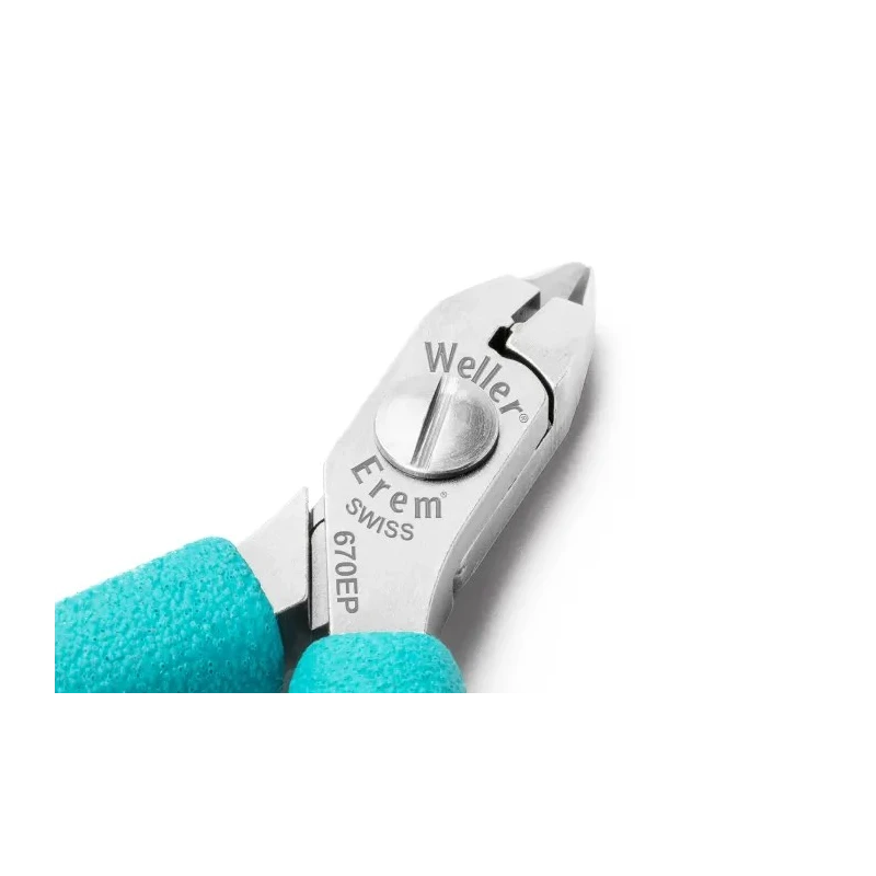 Weller Erem Flush ESD Safe Short Relieved Head Tip Cutter 0.6mm Max Cutting Capacity 110mm Length 670EP