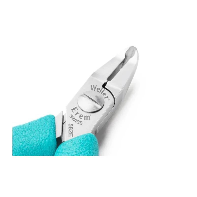 Weller Erem Cable Cutter Tip Cutter, Flush Cut, ESD Safe, 115mm Length, Jaw Width 11mm, Maximum Cutting Capacity 1.3mm 582E