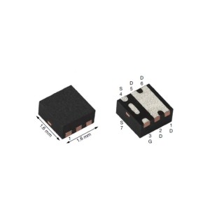 Vishay PowerPAK SC-75 Type P-Channel MOSFET, 4.5 A Drain Current, 30 V Drain Source Voltage, 6-Pin SIB4317EDK-T1-GE3