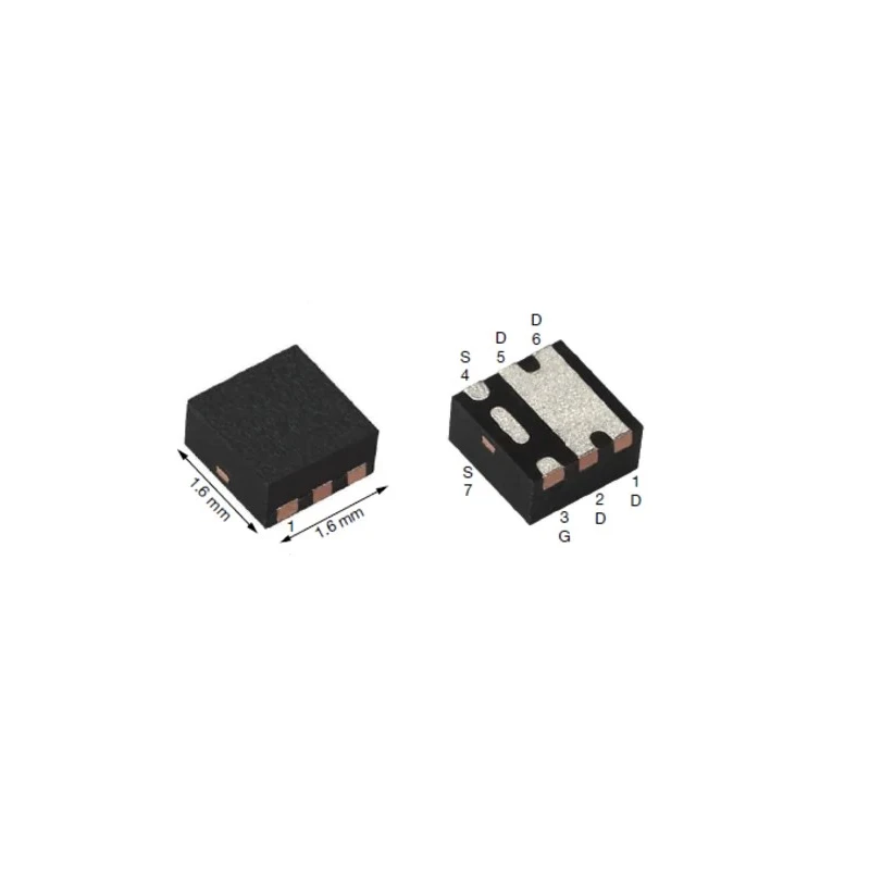 Vishay Type P-Channel MOSFET, 4.5 A Drain Current, 30 V Drain Source Voltage, 6-Pin PowerPAK SC-75 Package SIB4317EDK-T1-GE3