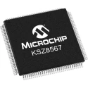 Microchip 128-Pin TQFP Ethernet Switch IC 1.8V-3.46V 100 Mbps MII RGMII RMII Full Duplex/Half Duplex KSZ8567RTXI