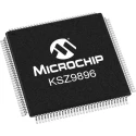 Microchip 128-Pin TQFP Ethernet Switch IC 3.13 V to 3.46 V 100 Mbps RGMII, RMII, MII Full Duplex/Half Duplex KSZ9896CTXI