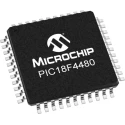Microchip 8-bit PIC18 Microcontroller, 40 MHz, 16kB FLASH, 44-Pin TQFP PIC18F4480-I/PT