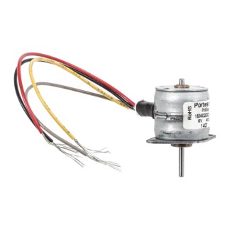 McLennan Servo Supplies Permanent Magnet Stepper Motor 5V, 3.9mNm Holding Torque, 18° Step Angle, 1.5mm Shaft 15M020D-1B