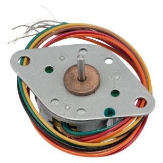 McLennan Servo Supplies Permanent Magnet Stepper Motor 12V, 9mNm Torque, 7.5° Step Angle, 2mm Shaft 26M048B-2U
