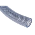 RS PRO Clear Reinforced Polyvinyl Chloride Hose Pipe 10 bar 25 m Length 31mm OD 25mm ID 368-0249