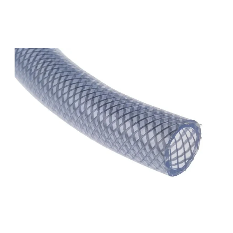 RS PRO Clear Reinforced Polyvinyl Chloride Hose Pipe 10 bar 25 m Length 31mm OD 25mm ID 368-0249