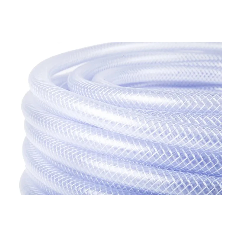 RS PRO Clear Reinforced Polyvinyl Chloride Hose Pipe 25m Length 10 bar Operating Pressure United Kingdom 368-0211