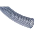 RS PRO Clear Reinforced Polyvinyl Chloride Hose Pipe, 10 bar Pressure, 25 m Length, 24 mm Outside Diameter, 19 mm 368-0233