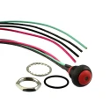TE Connectivity PB6 Series Illuminated Push Button Switch On-Off Panel Mount 1 NO Red LED IP68 PB6B2FM3M1CAL03Y500