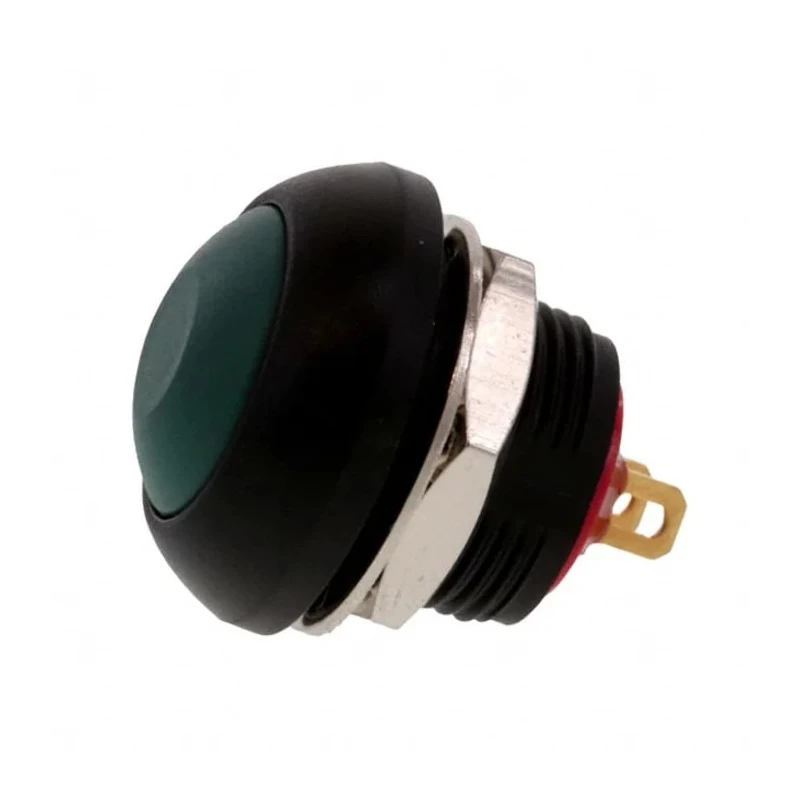 TE Connectivity PB6 Series Push Button Switch, On-Off, Panel Mount, 1 NO Contact, Green Actuator, IP68 PB6B2FM6M1CAL00