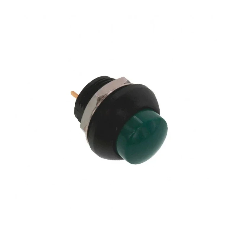TE Connectivity PB6 Series Push Button Switch, On-Off, Panel Mount, 1 NO Contact, IP68, Green Actuator PB6B2HS6M4CAL00